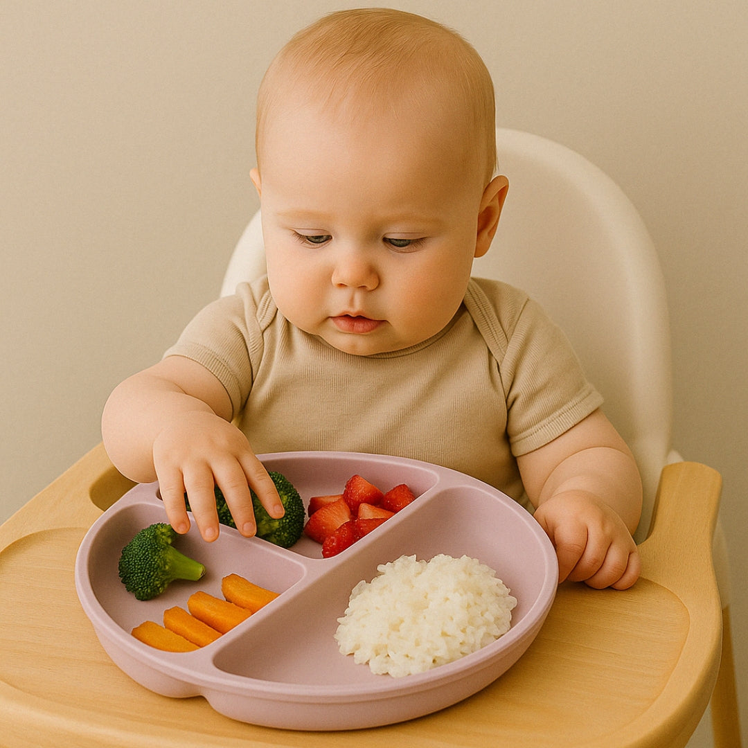 Assiette Compartimentée Bébé – Pratique, Élégante, Antidérapante