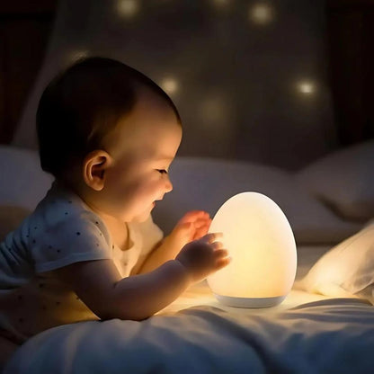 Veilleuse Œuf LED Tactile – Douceur et Sécurité pour les Nuits de Bébé